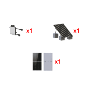 Kit Solar Interconexion / 500 W 220Vca / Microinversores HOYMILES / Montaje Incluido