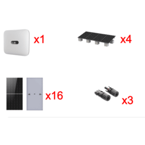 Kit Solar Interconexion / 10kW 220Vca / Inversor HUAWEI / Montaje Incluido