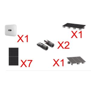 Kit Solar Interconexion / 4 kW 220Vca / Inversor HUAWEI/ Montaje Incluido