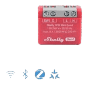 Mini Interruptor inteligente Wi-Fi 2.4 / medición de consumo, /1 canal 8A 110-240 / compatible con asistentes de voz