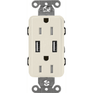 Receptáculo 15 A con puerto USB