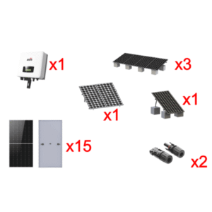 Kit Solar Interconexion / 9kW 220Vca / Inversor AFORE / Montaje Incluido