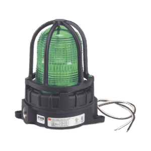 Luz de advertencia LED color Verde para ubicaciones peligrosas, montaje para superficies, 120/240Vca
