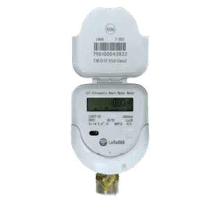 Medidor Ultrasónico de Agua Inteligente / Integrado Válvula y Medición / IoT LoRaWAN-NB-IoT-CAT1 / Bidireccional / IP68 / DN15-DN20-DN25 / LCD 9 Dígitos