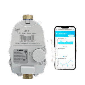 Medidor de Agua Inteligente LoRaWAN IoT / Medición Electrónica Sin Contacto / Válvula de Bola Eléctrica / Estructura Seca / Batería Litio de Larga Duración / Comunicación Inalámbrica / Monitoreo Remo