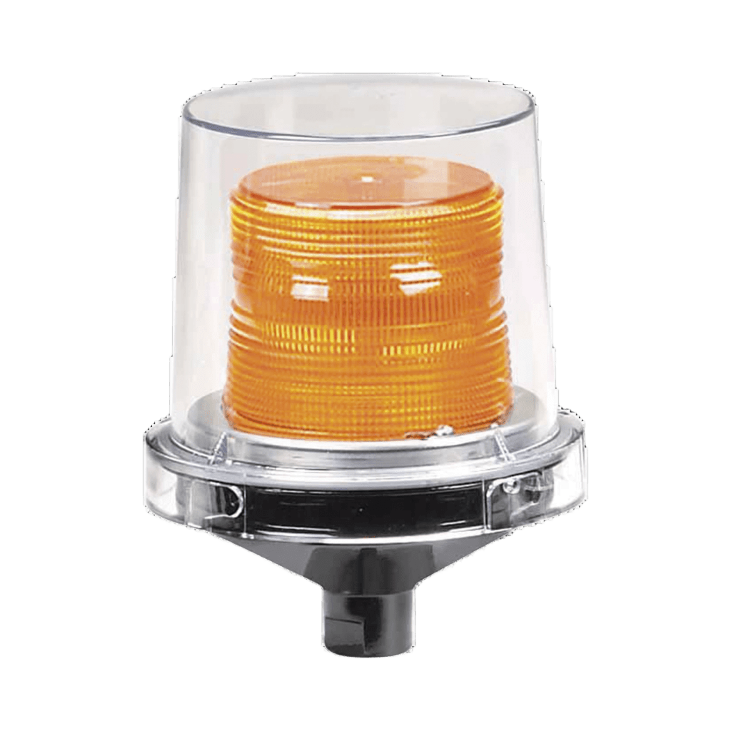 Luz de advertencia LED para ubicaciones peligrosas Electraray®, UL y cUL para Clase I, División 2, Grupos A, B, C y D; Clase II División 2, Grupos F y G; Clase III, 24 VCD, color Ámbar, parpadeo predeterminado
