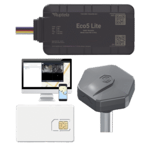 Rastreador Vehicular y Monitoreo de Flota / BLE 5.0 y GNSS / LTE CAT1 y LTE-M con Respaldo 2G / GNSS U-blox / MiKado IP54 / -20 °C a +40 °C / Acelerómetro de 3 Ejes / Suministro 9-32 V / Batería Interna