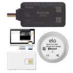Rastreador Vehicular y Monitoreo de Flota / BLE 5.0 y GNSS / LTE CAT1 y LTE-M con Respaldo 2G / GNSS U-blox / MiKado IP54 / -20 °C a +40 °C / Acelerómetro de 3 Ejes / Suministro 9-32 V / Batería Interna