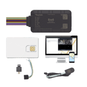 KIT Dispositivo de Rastreo Vehicular / Conectividad LTE Cat1 y LTE-M / BLE 5.0 / GNSS U-blox / Carcasa IP54 / Batería Interna de Respaldo / Detecta Interferencias / Incluye SIM500MB2Y, EPCOMGPSCODE, Relay y boton SOS