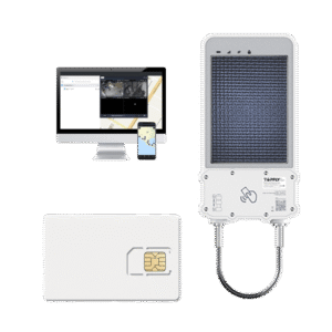 kIT Cerradura Inteligente GPS con Energía Solar / SolarGuardX 100 / Seguimiento de Activos LTE Cat-M1 / Desbloqueo por RFID BLE OTA / Impermeable IP67 / Detección de Movimiento / Batería 14400mAh / + EPCOMGPSCODE + SIM500MB2Y