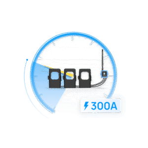 Medidor de corriente LoRaWAN para tres fases hasta 300 ampers