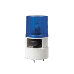 Luces de advertencia color Azul con sirena incorporada con 5 tonos máx. 105 dB en 110 VCA