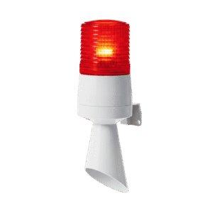Luz LED con patrones de destello fijo y destellante con buzzer incorporado de alto volumen Máx. 95 dB color Rojo 24 VCD