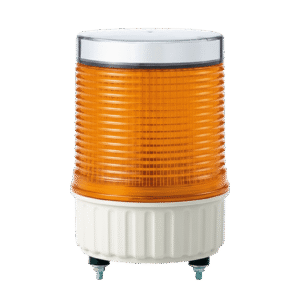 Luz LED destellante IP65, recargable solar en color Ámbar