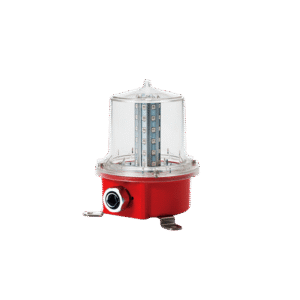 Luz de Obstrucción de Aviación LED de Baja Intensidad Tipo A Color Rojo, 24 VCD, Protección IP66 y Grado ICAO