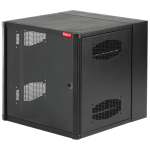 Gabinete AccessPlus de 26 UR Montaje en Pared de 19in, Rieles Numerados y Roscados #10-32, Puerta con Ventana de Seguridad, 600 mm de Ancho, 762 mm de Profundidad, Color Negro