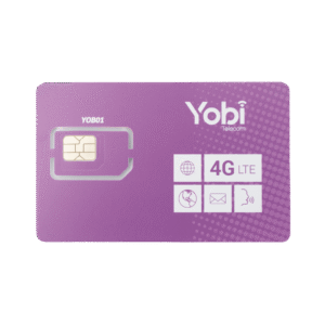 SIM Yobi para dispositivos m??viles 3G/4G con recarga de 5GB cada mes durante 1 a??o de servicio (solo datos)