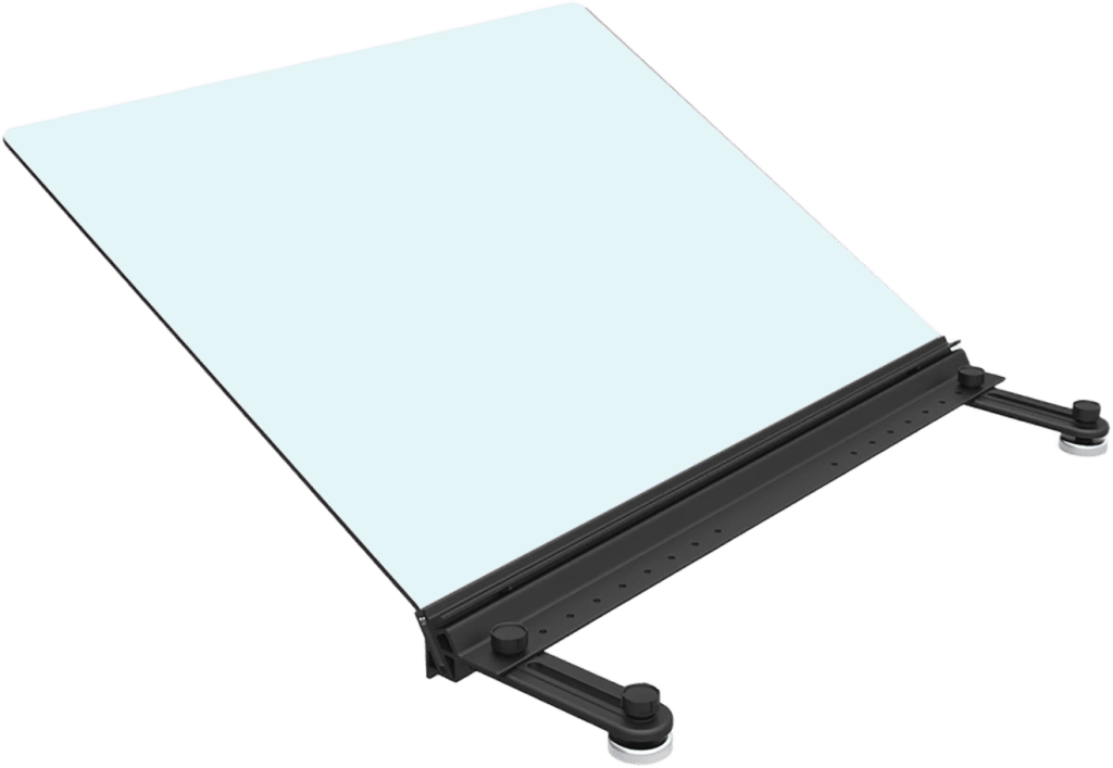 Deflector Superior Vertical para Rack Express, 10.90 x 23.60 x 22.50 pulgadas, Negro, Policarbonato PVC, Montaje MagnǸtico, Configuraci??n Pasillo Fr??o/Caliente, Paneles Transparentes