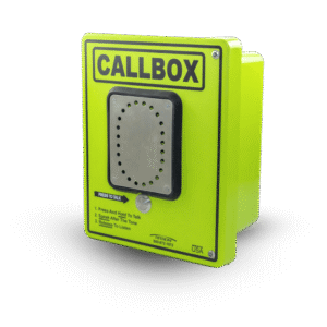 Callbox HD Series / Intercomunicador Bidireccional / 800mW-2W Potencia Transmisi??n / Audio Ajustable / Enclosure Fibra de Vidrio / Vandal-Resistente / IP65 / Mensajes de Voz Grabables / Control de Acceso por Relay / Sensor Input