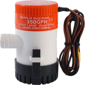 Bomba de Achique ElǸctrica Marina Sumergible SEAFLO 12V / 350 GPH (1325 LPH) / No Automǭtica / Protecci??n Anti-Aire / Sellos HermǸticos / Cableado Marino / Base de Filtro Removible