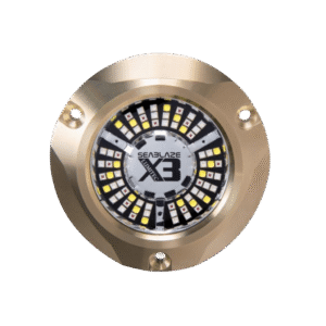 Luz Submarina LED SeaBlaze X3 / RGBW Spectrum / 8000 Lǧmenes / IP68 / 10-30 vDC / 65W / Bronce / PLI / TTP / CE