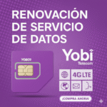 Renovaci??n de plan anual de servicio de 1GB para SIM Yobi (No incluye SIM)