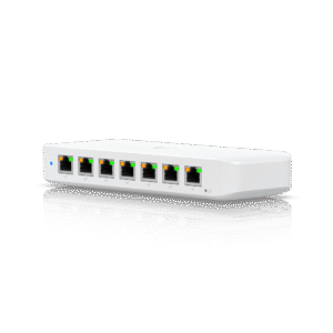 USW Ultra 60W Switch de 8 Puertos GbE (7 Puertos PoE+ y 1 Puerto Entrada PoE++) con Opciones de Montaje Versǭtiles