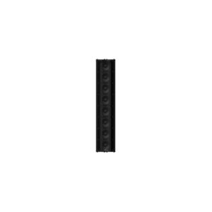 Altavoz De Arreglo Lineal Tipo Torre, 187°H/21°V, Con 8 Bocinas Alta Fidelidad, Ideal Para Entornos Reverberantes, Consumo 80W, Color Negro, Certificado UL 1480, Serie LineWave