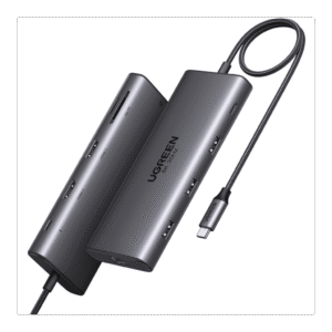 Docking Station USB-C Hub 10 en 1 UGREEN Revodok Pro 210 / Dual HDMI 4K 60Hz y 8K 30Hz / 3 Puertos USB-A + USB-C 3.0 / Carga PD 100W / Ethernet Gigabit 1000M / Lector Tarjetas SD y TF / Compatible Windows y macOS