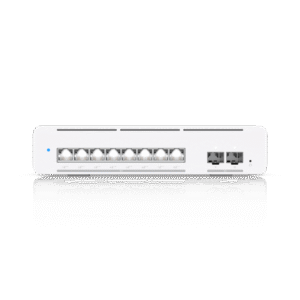 USW Pro XG 8 PoE Switch PoE++ Capa 3 Etherlighting??? de 8 Puertos 10GbE (Todos PoE++) y 2 Puertos SFP+ con Disponibilidad PoE de 155W