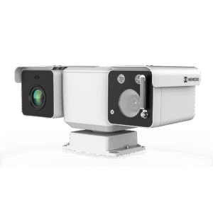 Mini Punta de Poste IP Dual / TǸrmica 25 mm (384 X 288) + ??ptico 32X (4 Megapixel) / 800 mts IR / IP66 / Detecci??n de Temperatura / microSD