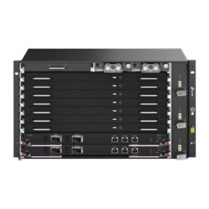 Chassis Optical Line Terminal (OLT) / 7 Slots de Servicio / 160 Gbit/s por Slot / GPON 2.5Gbps + XGS-PON 10Gbps / Gesti??n Centralizada DPMS / 1:256 Split Ratio / Dual Main Control Redundante / L2+L3 Avanzado