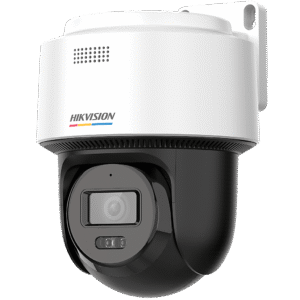 [ColorVu + Dual Light] Cǭmara Exterior PT TurboHD 3K  / Audio Bidireccional y Sirena / Luz Blanca 40 m / IP66 / -30??C a 60??C / Material Plǭstico
