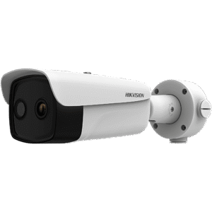 (HIKMICRO) Cǭmara Bullet IP Dual TǸrmica 15.4 mm (384??288) / ??ptica 8 mm (4 Megapixel) / IA GUANLAN / 75 m IR / IP67 / IK10 / NEMA 4X / PoE / TermomǸtrica -20??C a 150??C / Detecci??n Fuego y Humo / TP