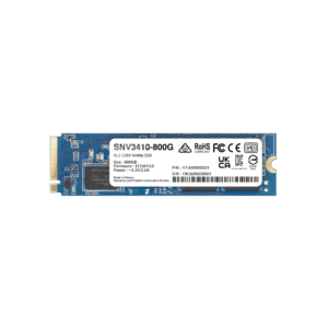 SSD NVMe M.2 SNV3410/3510 | SSD 400GB | Alto Rendimiento 400000 IOPS Lectura | 70000 IOPS Escritura | Resistencia 1022 TBW | Protecci??n de Datos Integral | Anǭlisis de Vida ??til | Dise??ada para Sistemas Synology.