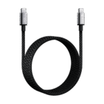 Cable de Carga USB-C a C 1.5 Metros (4.92 Pies) / Tecnolog?a GaN (Nitruro de Galio / Fast-Charging / Potencia 60W / Velocidad Transferencia 480 Mbps / Material Nylon / Conector Aluminio Anodizado