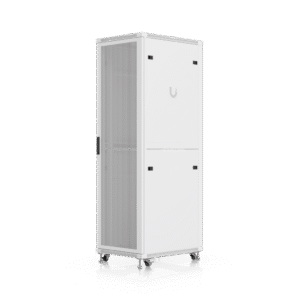 UACC Rack Cabinet 42U (600 ?? 800 mm) ??? Gabinete de Piso Totalmente Ensamblado con Ventiladores Integrados, Paneles Removibles, Ruedas con Seguro y Puerta Frontal Perforada para ??ptimo Flujo de Aire