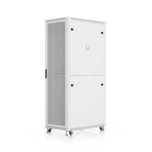 UACC Rack Cabinet 42U (600 ?? 1000 mm) ??? Gabinete de Piso Totalmente Ensamblado con Ventiladores Integrados, Paneles Removibles, Ruedas con Seguro y Puerta Frontal Perforada para ??ptimo Flujo de Aire