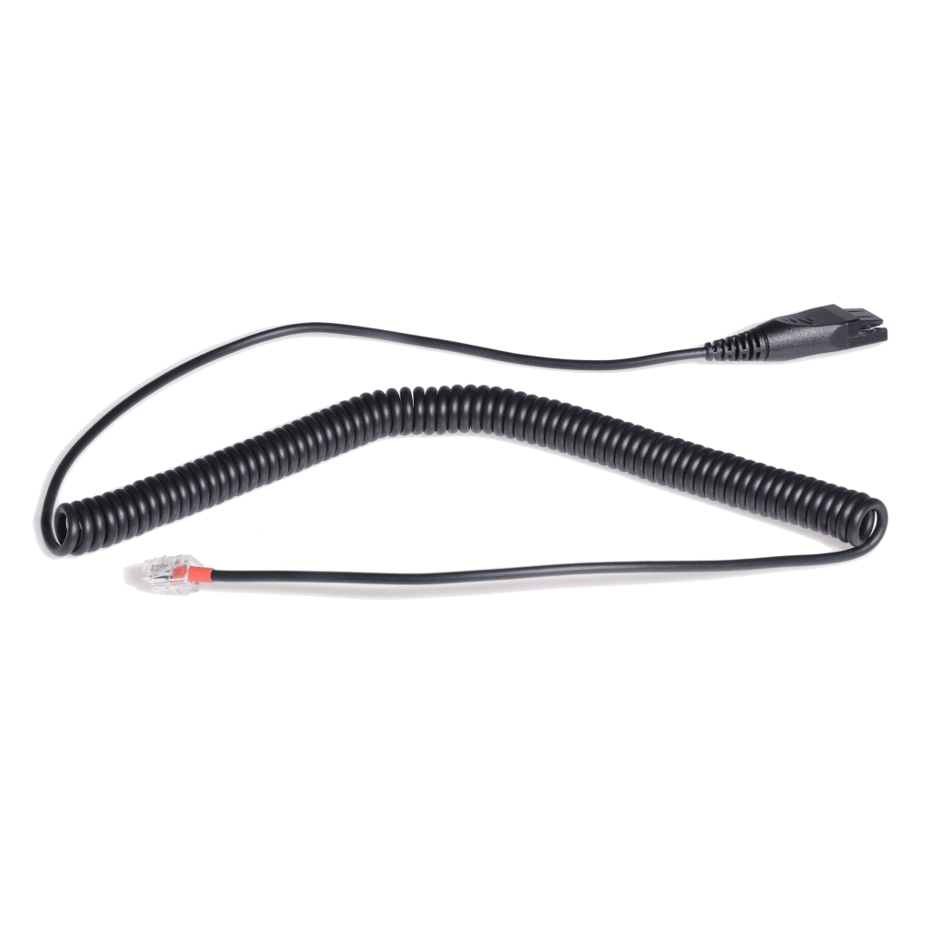 Cable QD A RJ9 de Repuesto Yealink Para Conexi??n De Diademas Profesionales A TelǸfonos De Escritorio