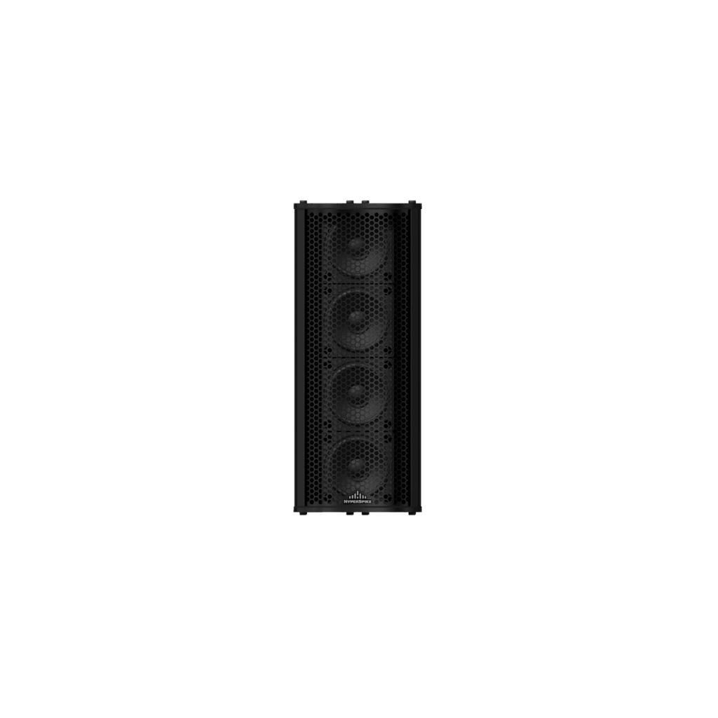 Altavoz De Arreglo Lineal Tipo Torre, 187°H/45°V, Con 4 Bocinas Alta Fidelidad, Ideal Para Entornos Reverberantes, Consumo 40W, Color Negro, Certificado UL 1480, Serie LineWave