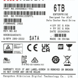 Disco Duro Enterprise para Videovigilancia 6TB / 7200 RPM / SATA 6 Gb/s / CachǸ 256 MB / Operaci??n 24x7 / Carga de Trabajo 550 TB por A??o /