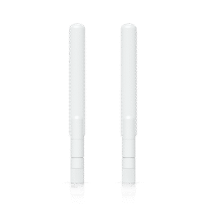 Par de Antenas Omnidireccionales Ideales para el UK-Ultra. Incluye dos Antenas de Doble Banda con 3 dBi en 2.4 GHz y 4 dBi en 5 GHz