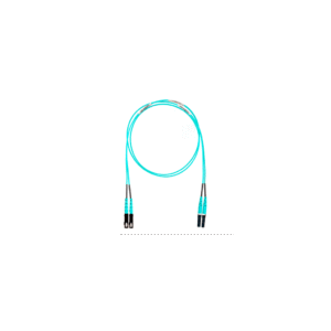 Jumper de Fibra Optica Multimodo 50/125 OM3, LC-SC Duplex, OFNR (Riser), Color Aqua, 15 Metros (49.21 Pies)