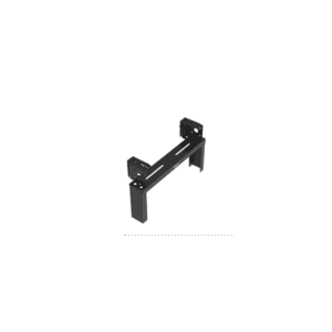 Rack de Distribución Aéreo de 2 Postes PanZone®, Rieles Roscados #12-24, de 4 UR, Color Negro