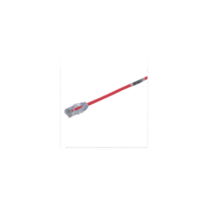 Cable de Parcheo TX6, UTP Cat6, Di?metro Reducido (28AWG), Color Rojo, 0.5 Metros (1.64 Pies)