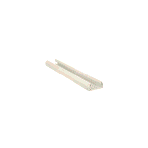 Base para canaleta T-70, de PVC rígido, con orificios perforados para montaje, 103.3 x 44.9 x 1800 mm, Color Blanco Mate