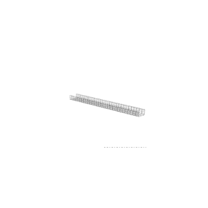 Charola Wire Basket de 12 in (304 mm) de Ancho, 6 in (152 mm) de Alto, 3 m de Largo, Hasta 626 Cables Cat6, Color Negro