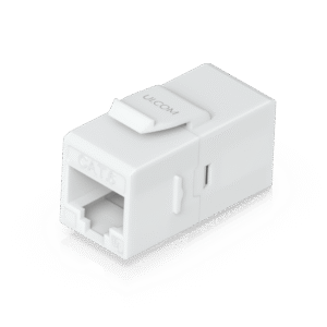 Keystone Coupler Cat6 Pass-Through para Cable Ethernet, Instalación Snap-In en Patch Panel, Paquete con 12 Piezas
