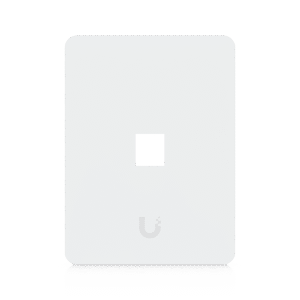 Placa de Pared Vertical Universal para Keystone de 1 Puerto con Cubierta Pintable, Acabado Personalizable, Paquete con 4 Piezas