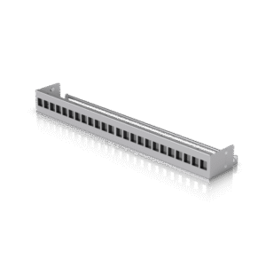 UACC Rack Patch Panel Blank 24 Puertos - Panel Patch Keystone 1U con Barra de Gesti?n de Cables y Est?tica Uniforme